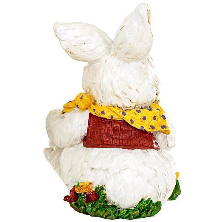 Design Toscano Mortimer the Bunny and his Easter Eggs Rabbit Statue AL20507